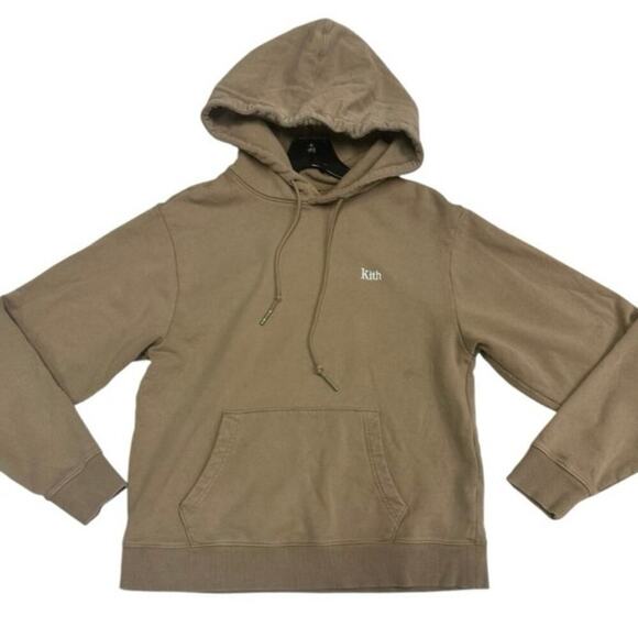 Kith Williams III Pullover Hoodie 'Molecule' EUC Size Small Tan - Picture 2 of 7